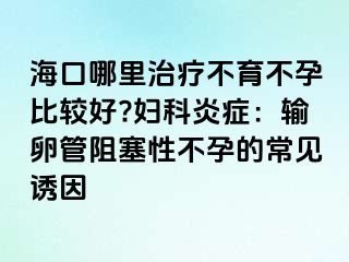 ?？谀睦镏委煵挥辉斜容^好?婦科炎癥：輸卵管阻塞性不孕的常見誘因